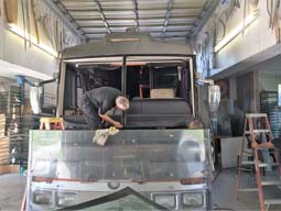 Windshield RV installation